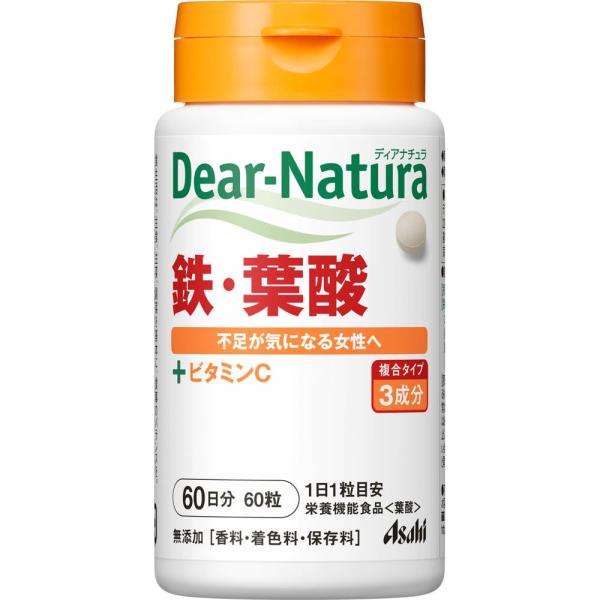 ディアナチュラ 鉄・葉酸 220mg×60粒 【栄養機能食品】 inniselect-10000687 INNI SELECT・Global 対応 パッケージ画像
