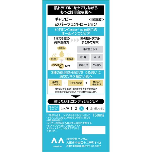 INNI SELECT・Global 対応のマンダム ギャツビー EXパーフェクトローション 150ml｜アングル2