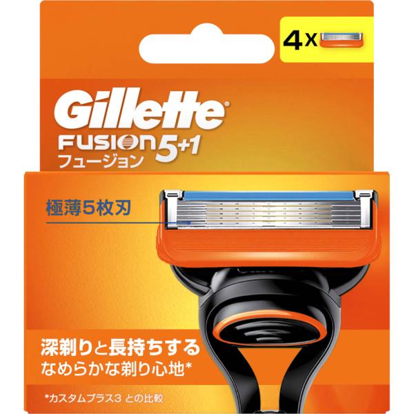 P＆Gジャパン ジレット フュージョン マニュアル 替刃4個