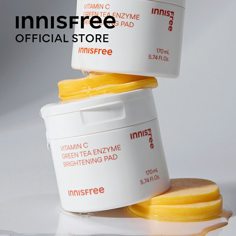 新発売！トナーパッド 60枚入り【公式】 ビタC　グリーンティーエンザイム　ブライト　パッド innisfree 韓国コスメ 国内発送 ギフト プレゼント 女性 誕生日 母の日 敬老の日 イニスフリー