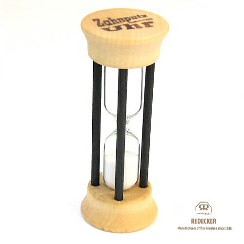 REDECKER レデッカー 砂時計の歯磨きタイマー(ブラック2分計)