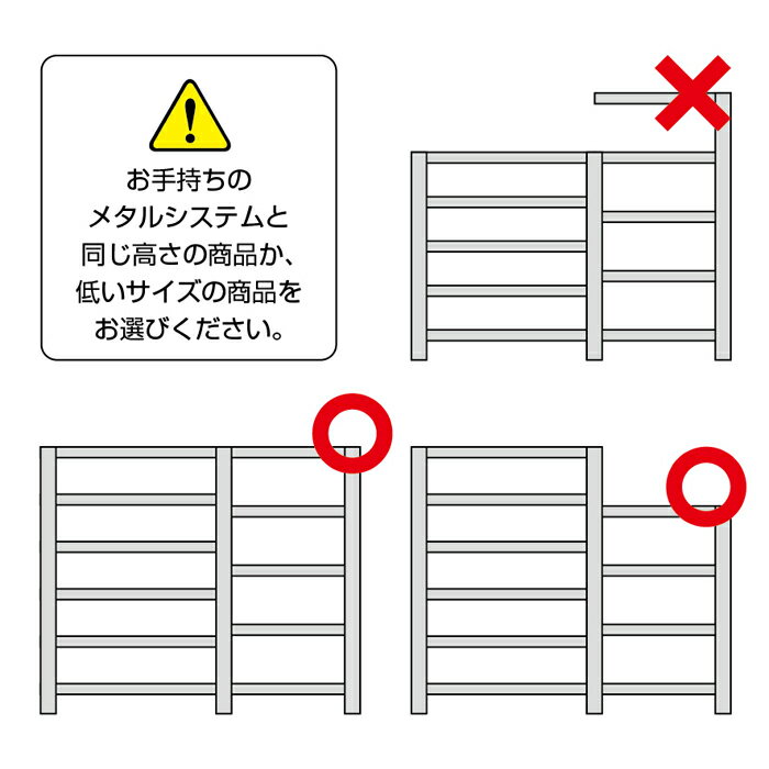 【ポイント10倍】メタルシステム セミ(連結用)幅127.7x高さ197.2x奥行50.0(cm) 6段 【METALSISTEM スチールラック 棚 ラック 収納棚 メタルラック おしゃれ 組立簡単 スチール棚 業務用 陳列棚 オフィス家具 メタルシェルフ 店舗什器】 2