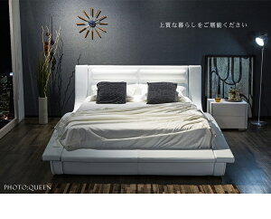 ベッド高級おしゃれブラックポケットコイルマットレス付きホテル仕様フォルテ