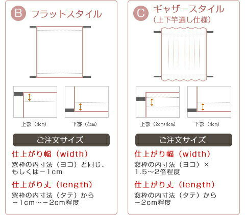 【オーダーカフェカーテン】L1216 幅30〜140cmx丈201〜250cm