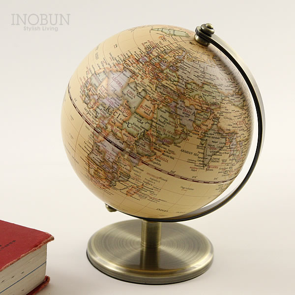 卓上サイズ インテリア 地球儀 globe S アンティーク（アイボリー）