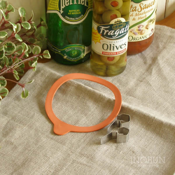 WECK ゴムパッキン ＆ ステンレスクリップ セット ウェック Mサイズ（WE-012S） （本体別売り）