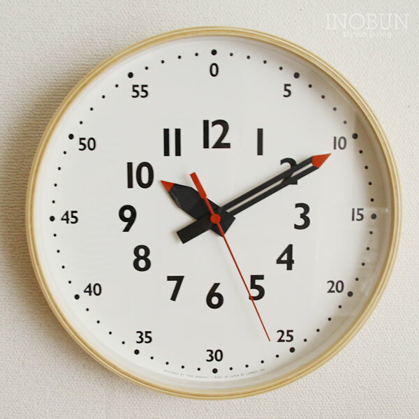 レムノス Lemnos ふんぷん キッズクロック fun pun clock 壁掛け時計 日本製 御祝い おしゃれ [3]