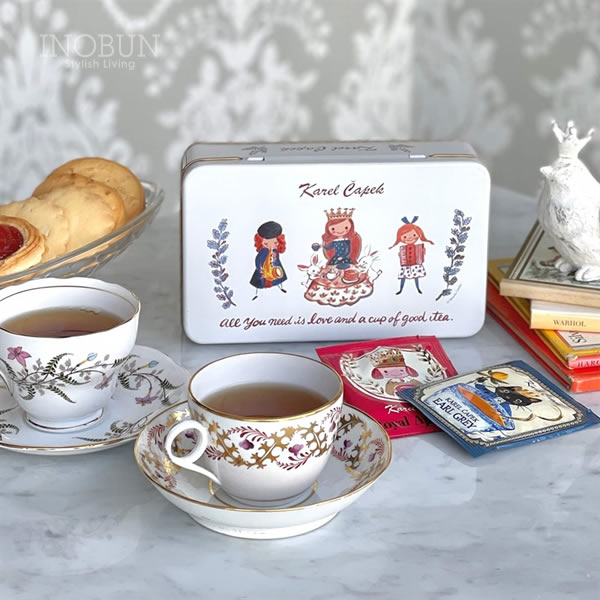 カレルチャペック 10tealovers 缶 ギフト 紅茶 詰め合せ 10p入り Tea Queen フレーバーティー&ピュアティー