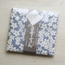 白雪ふきん 友禅染 さくら 桜 卯月 30 x 40cm ブルー 青