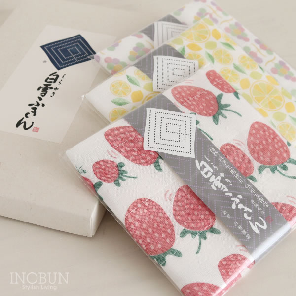 白雪ふきん オリジナルギフトセット くだもの ご挨拶 箱詰セット 内祝い お祝い ギフト