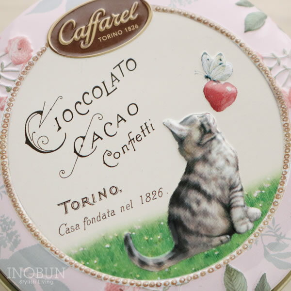 カファレルCaffarelピッコリ・アミーチ缶チョコレートギフトラッピング対応可7粒入ネコチョコレートクリスマス