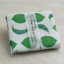 白雪 友禅染はんかち ジャックと豆の木 白雪はんかち 30 x 30cm グリーン