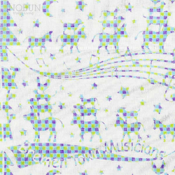 白雪ふきん 友禅染 ブレーメンの音楽隊 ブルーの紹介画像3