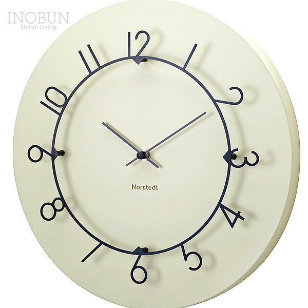 Luu ルウ 壁掛け時計 連続秒針 ベージュ スイープムーブメント ウォールクロック おしゃれ [3]