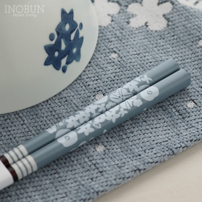 Rakuten - 花あつめ Hana Atsume 箸 ブルー 日本製 天然木 食洗機対応 新生活 おしゃれ