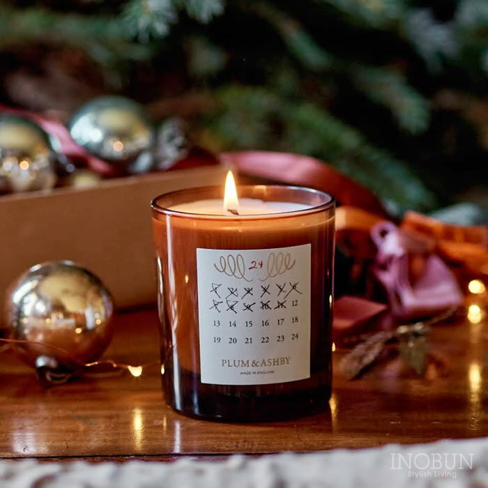 アドベントキャンドル プラム＆アシュビー シダーウッド＆パインニードル アロマキャンドル クリスマス