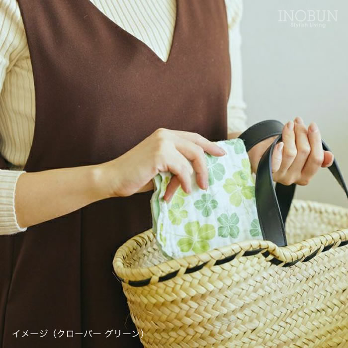 白雪 友禅染はんかち ねこ 白雪はんかち 30 x 30cm レッド チェリー