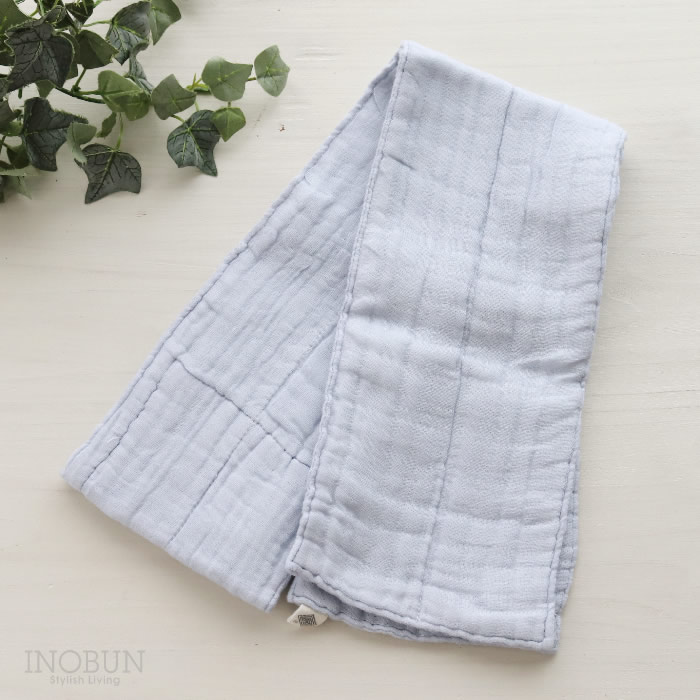 【今シーズン終了】白雪 てぬぐいストール ポケット付き いろむじ ブルー 汗拭き 熱中症対策