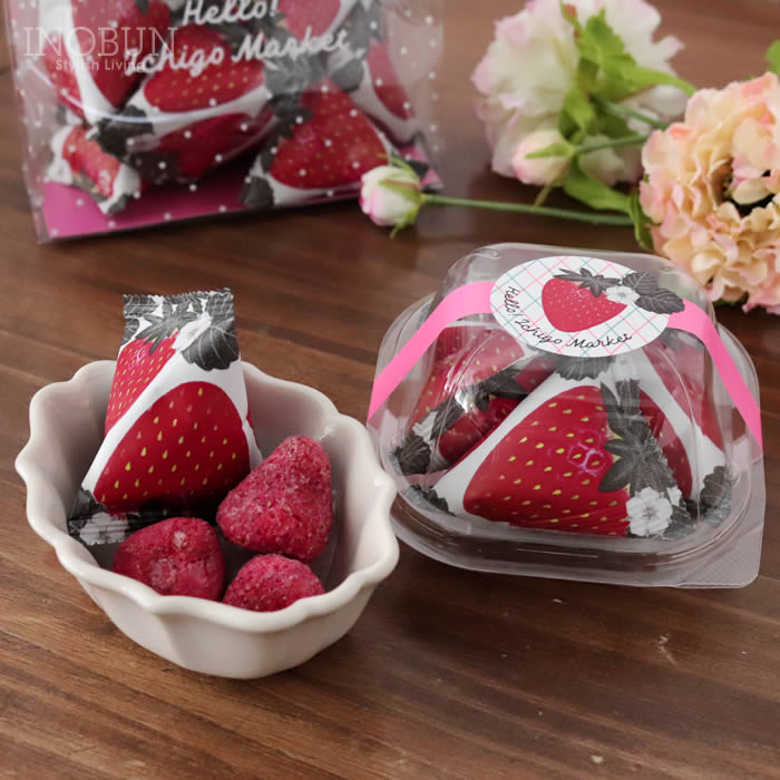 Ichigo market しみこみホワイトショコラ 4個入り プレゼント プチギフト いちご スイーツ チョコレー..