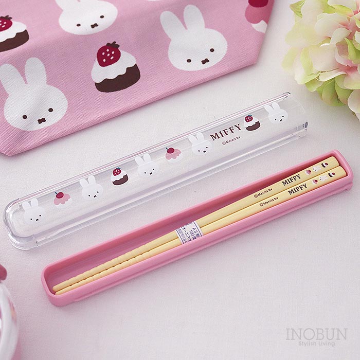Chopsticks and Case - ミッフィー 箸＆ケース 食洗機対応 165mm ケーキ 日本製 子供用 入園入学