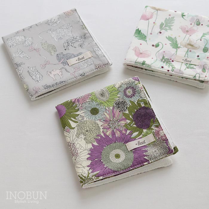 Rakuten - リバティ タナローンステッチハンドタオル スモールスザンナ LI フローレットロンドン ハンカチ Small Susanna ギフト 母の日