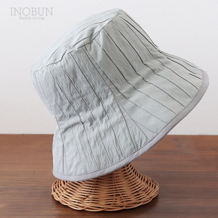Rakuten - キルティングチューリップ ハット リバーシブル グレー レディース 春夏 帽子