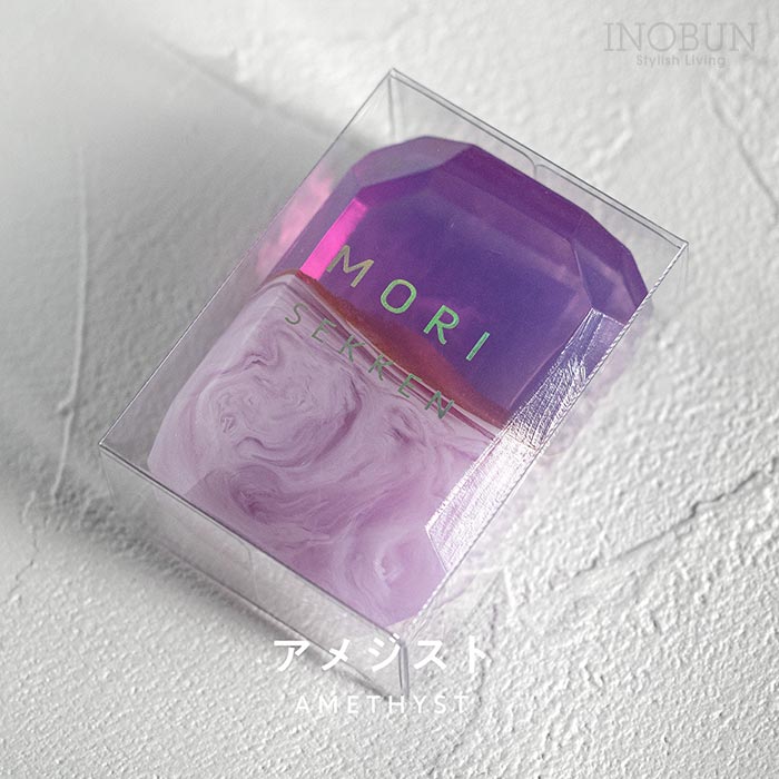 Rakuten - 宝石石鹸 アメジスト ラベンダーの香り 55g 森石鹸 日本製 洗顔 手洗い 体洗い 石けん ギフト