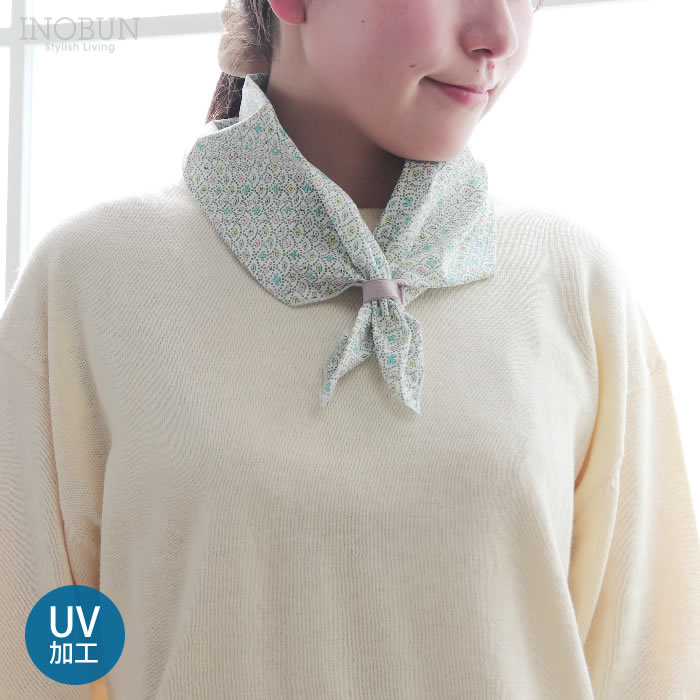 Rakuten - リバティ UVスカーフ フォレストウェーブ BL UV加工 紫外線 冷房 対策 スカーフ メール便対応 Forest Wave ギフト