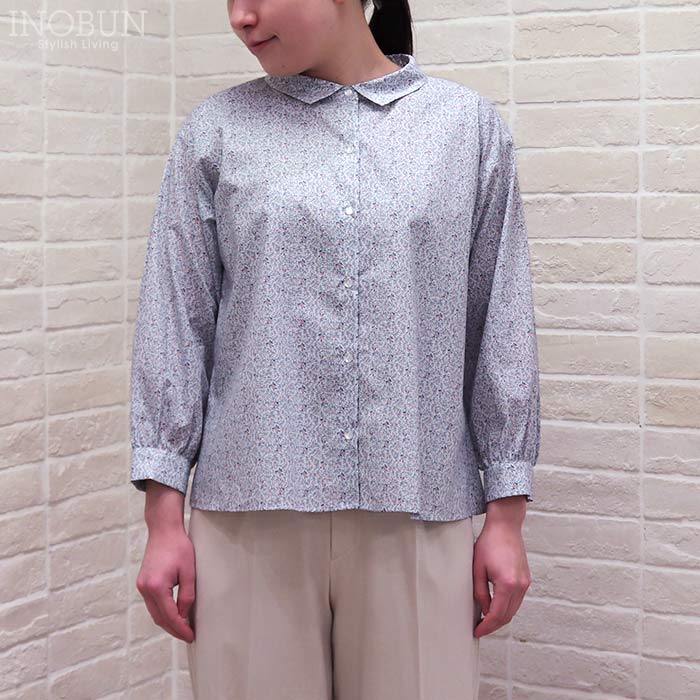 Rakuten - J.Sloane リバティ オフカラーブラウス Mサイズ 7分袖 HEARTFELT/25DU ハートフェルト LIBERTY ジェイスローアン