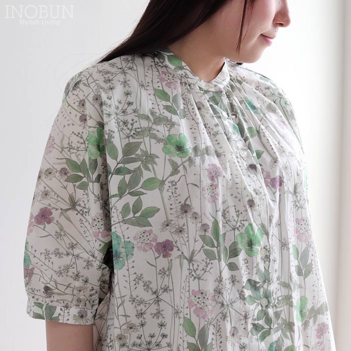 Rakuten - Parkes リバティ ドルマンスリーブブラウス Irma BE イルマ 5分袖 Mサイズ LIBERTY パークス