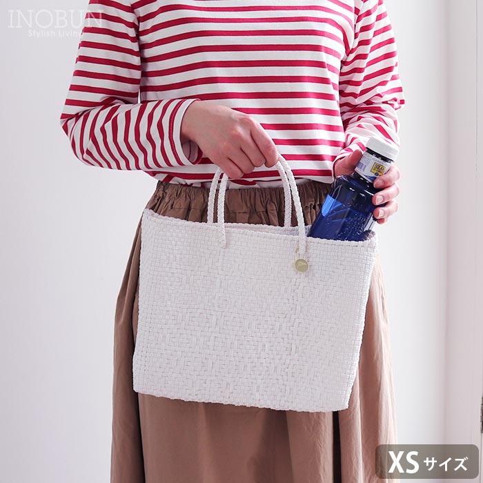 メルカド バッグ レトラ XSサイズ 花柄 ホワイト ROMBO ロンボ Letra チャーム付き...