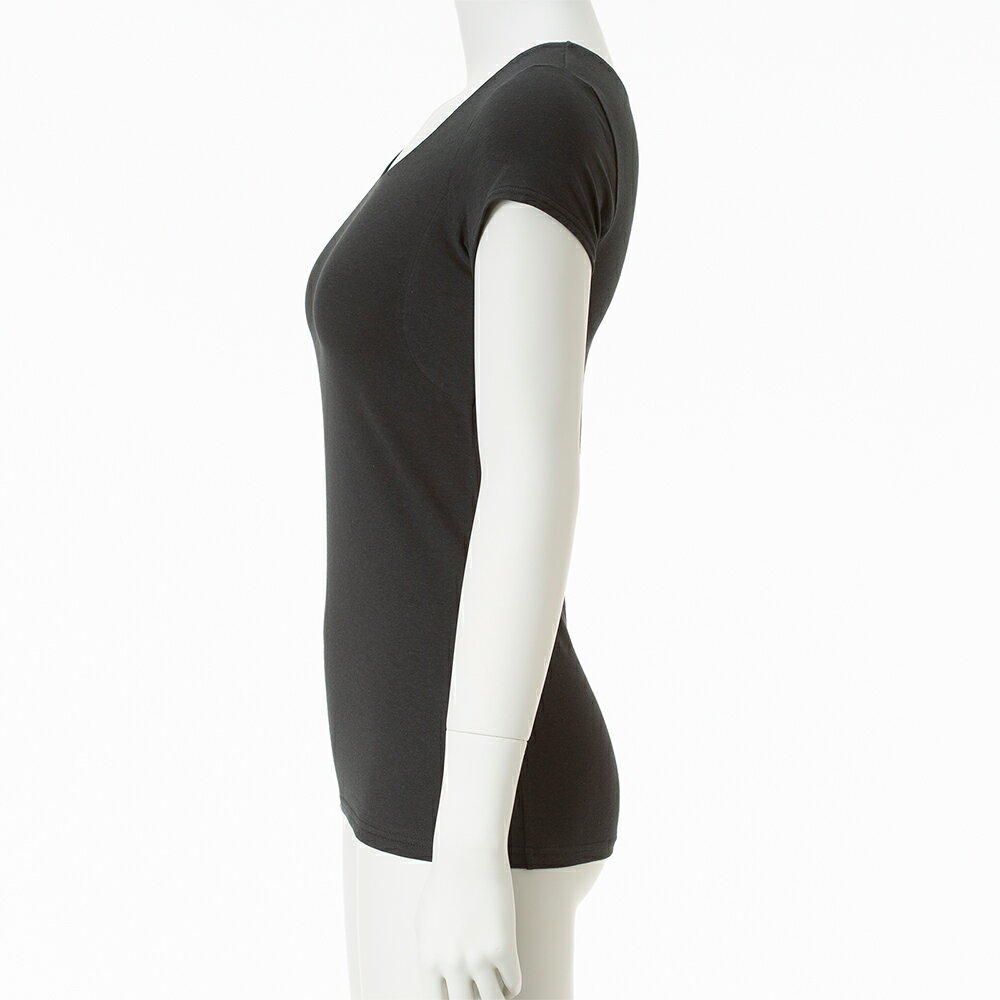 3 980円以上で送料無料 New Deoest 消臭フレンチスリーブ 汗取りパッド付き 消臭シャツ 消臭下着 消臭インナー 半袖 体臭 脇汗 婦人 レディース 女性 奉呈 汗脇 汗じみ 生乾き臭 脇臭 汗臭 加齢臭