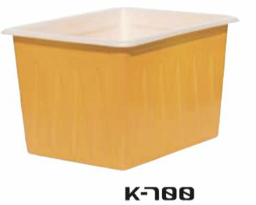 乐天商城 - スイコーK型容器 K-700 農業資材 土木資材 工場 水産 コンテナ 浅型 角型ポリ容器 タンク 農作物 水産物 水洗い受水槽 貯水槽 給水 水槽 ウォータータンク 水タンク