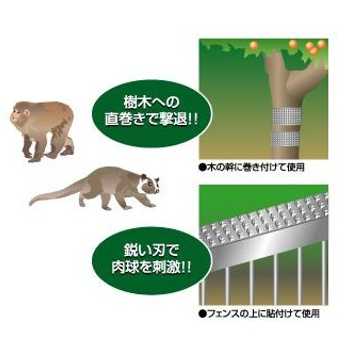 アポロ のぼれんバンド （1箱5枚） AP-NB2012 防獣資材 ハクビシン イタチ タヌキ ...