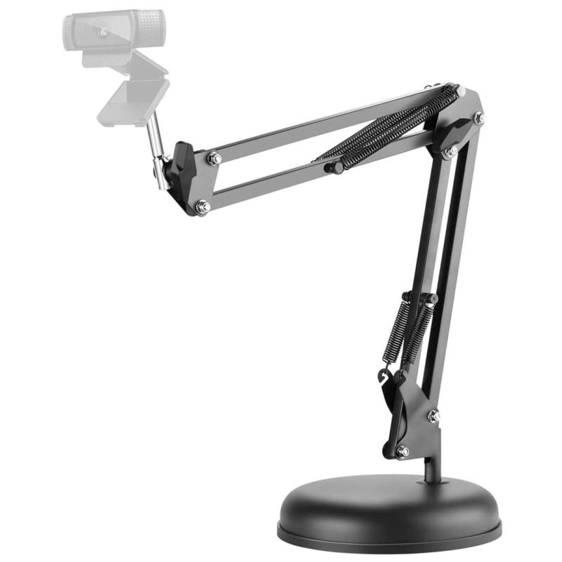 Linkidea 360度調節可能なデスクトップサスペンションブームシザーカメラアームスタンドホルダー ベー..