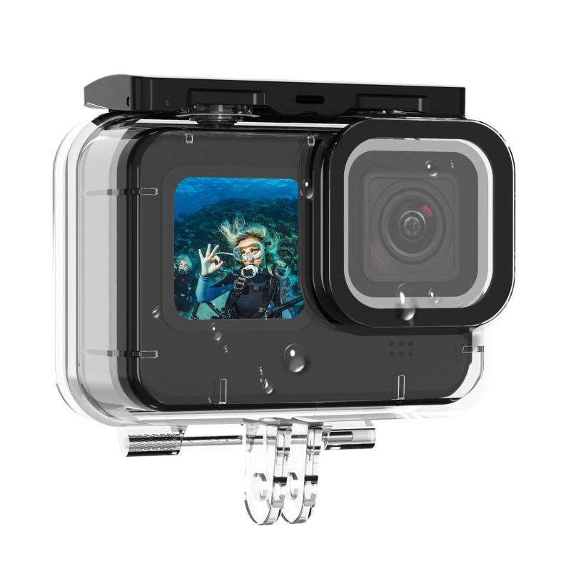 AuyKoo Gopro Hero 13/12/Hero11/Hero 10/Hero 9 防水ケース 防水ハウジング 保護ケース 透明 防塵 保護 軽量 Gopro 13/12/11/10/9 ア..