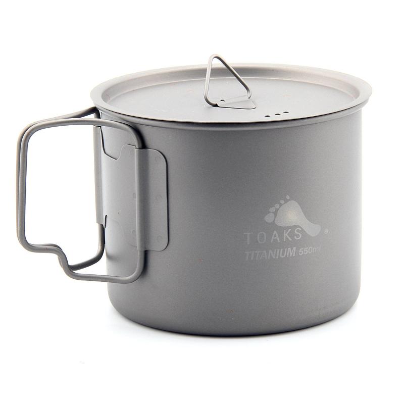 TOAKS(トークス) ショートハンドルポット 550ml POT-550-L