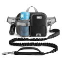 ETACCU犬用リード ウエストパック付きハンズフリー 124-180cm伸縮リード ランニング トレーニング 耐荷重50kg 反射光 耐衝撃 耐久性 ドッグリード 両手解放 ショック吸収 小型・中型・大型犬対(4)