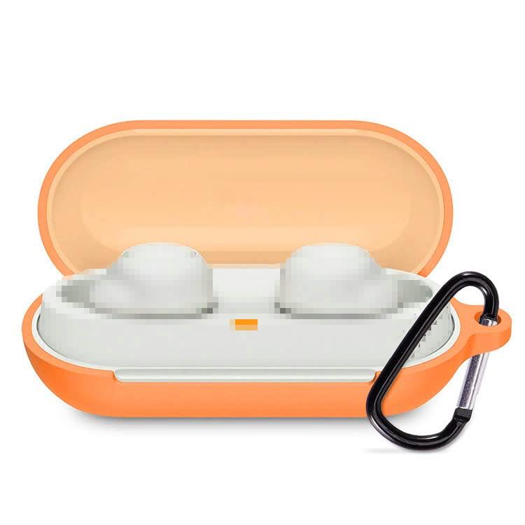 イヤホン・ヘッドホンケース・SONY WF-C500用 ケース/カバー カラビナ付き シリコン イヤホン 保護カバー シンプル おしゃれ 傷つき防止 保護ケース カバー(2)