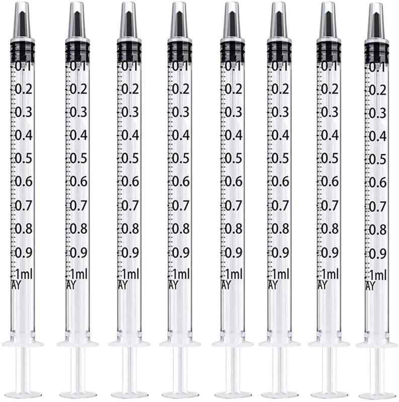 シリンジ 1ml 工業・ホビー用シリンジ ペットの給水や餌やり1ml 50本セット (50)