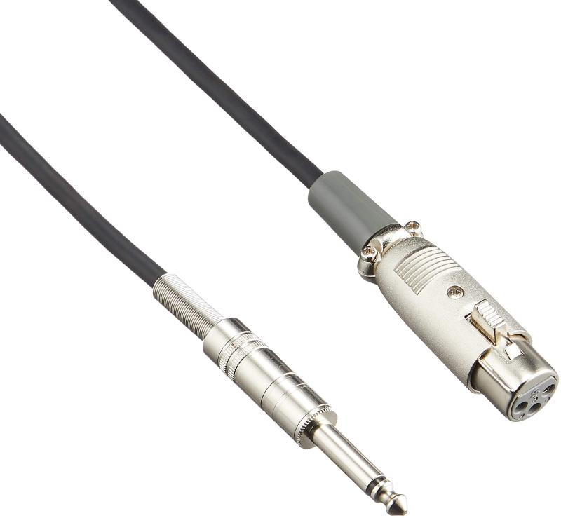 マイクコード3m （6.3モノラルプラグ-3ピンメス）