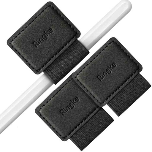 【Ringke】Apple Pencil PEN HOLDER ペンホルダー 紛失防止 破損防止 接着シール式 アップルペンシル タッチペン ケース ペン入れ ペンケース ペンループ タブレット/手帳/日記帳 (3個入り) - Black 【Ringke】Apple Pencil PEN HOLDER ペンホルダー 紛失防止 破損防止 接着シール式 アップルペンシル タッチペン ケース ペン入れ ペンケース ペンループ タブレット/手帳/日記帳 (3個入り) - Black
