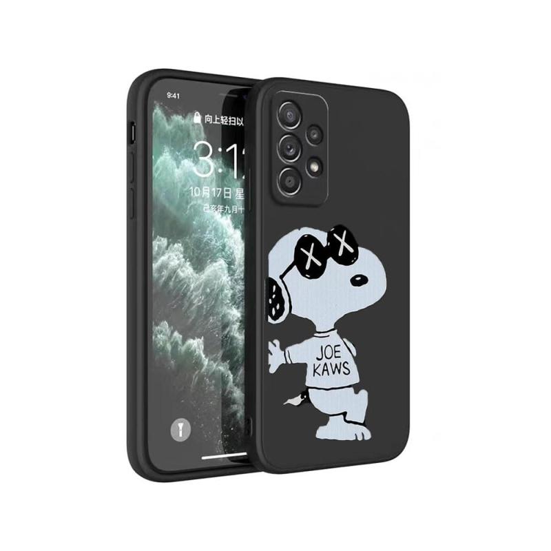 FOR Galaxy A52 5G SC-53Bスマホケース耐衝撃TPU背面アイデア黒かわいい柄スマホケースFOR Galaxy A52 5G SC-53B 全面保護ケース落下防止（サングラス犬）(3.0)