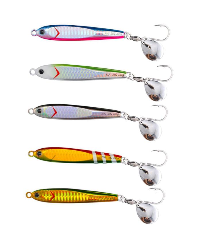 KAJIKI（カジキ）メタルジグ ブレードジグ NA JIG 40g/60g/70g/80g/100g/125g/150g/180g多層コーティン..