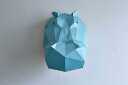 OBJECTS PAPER CRAFT(オブジェクツ ペーパークラフト) 作って飾れる大人のペーパークラフト MASK-05 カバ 3083105(3)