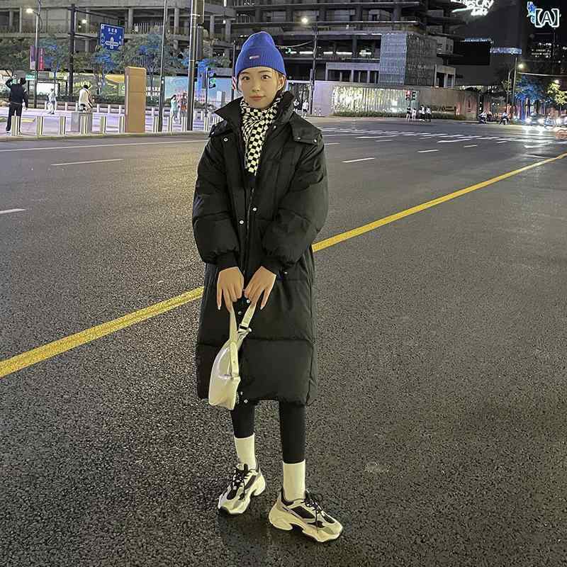 中綿コート レディース ロングコート アウター フード付き ゆったり 暖かい 防寒 防風 撥水 軽量 保温 通学 お出かけ デート 冬 カジュアル 無地 かわいい シンプル ジャケット ダウンジャケット 20代 30代 40代 inokoya-10471174 ブリッジアップ パッケージ画像