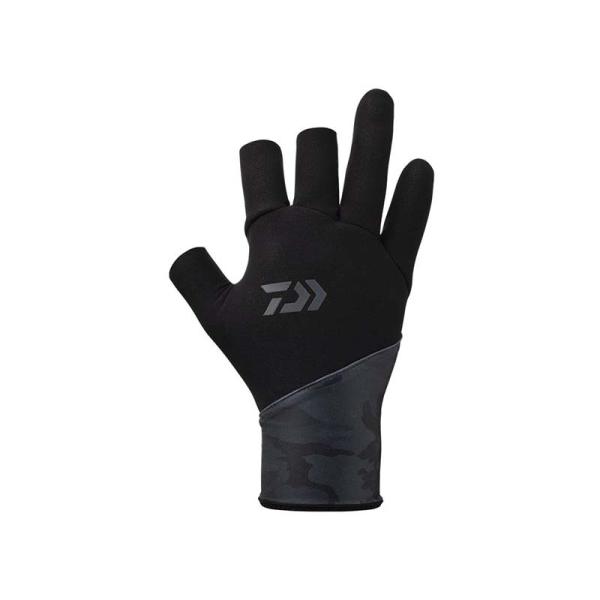 ダイワ　DG-7622W　(ベルトレス防寒グローブ3本カット)　ネイビーカモ