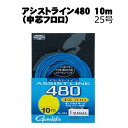 がまかつ　アシストライン480（中芯フロロ）　10m　25号