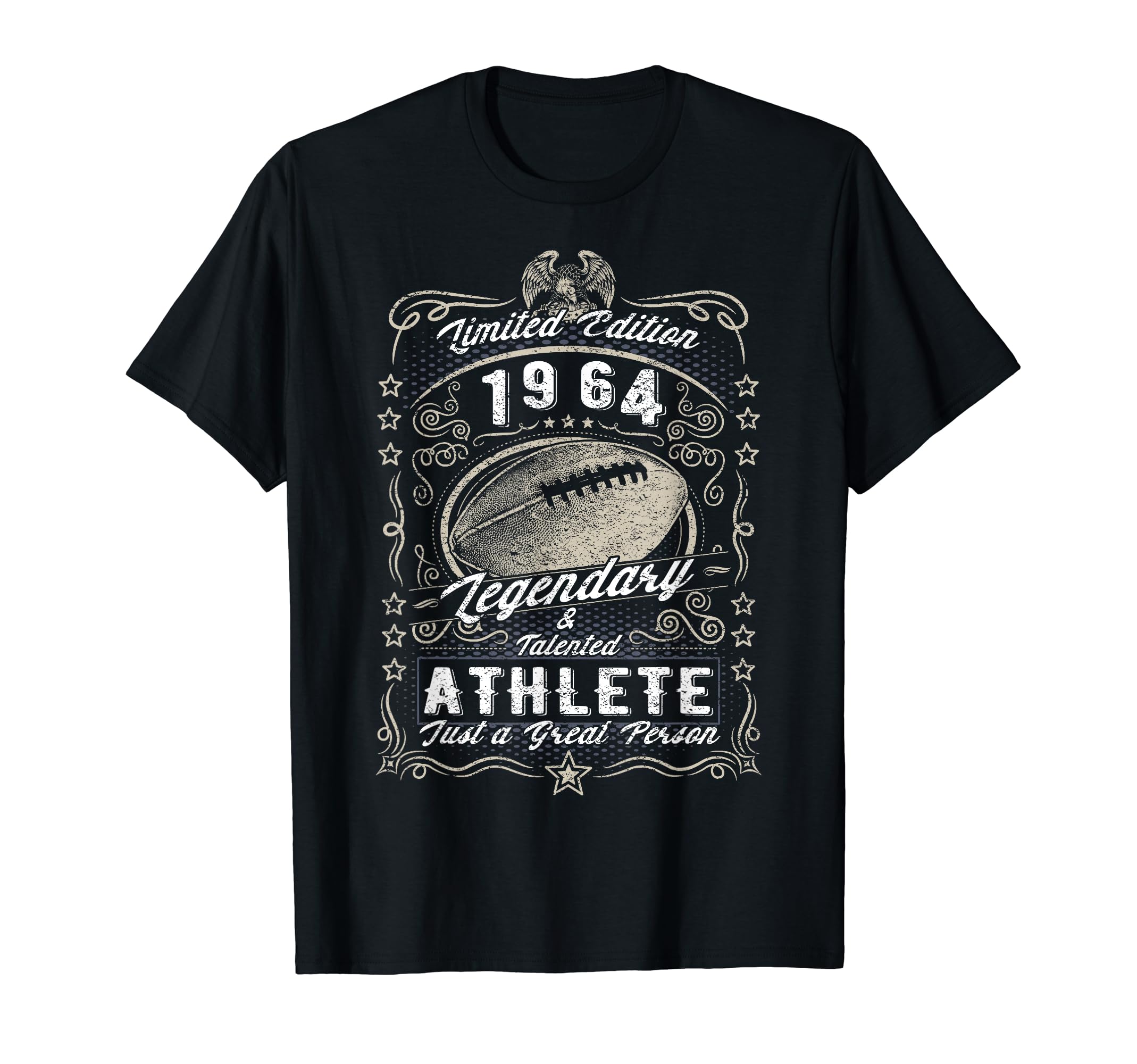 ヴィンテージ 1964 フットボール バースデー スポーツ 限定版 1964 Tシャツ(4)