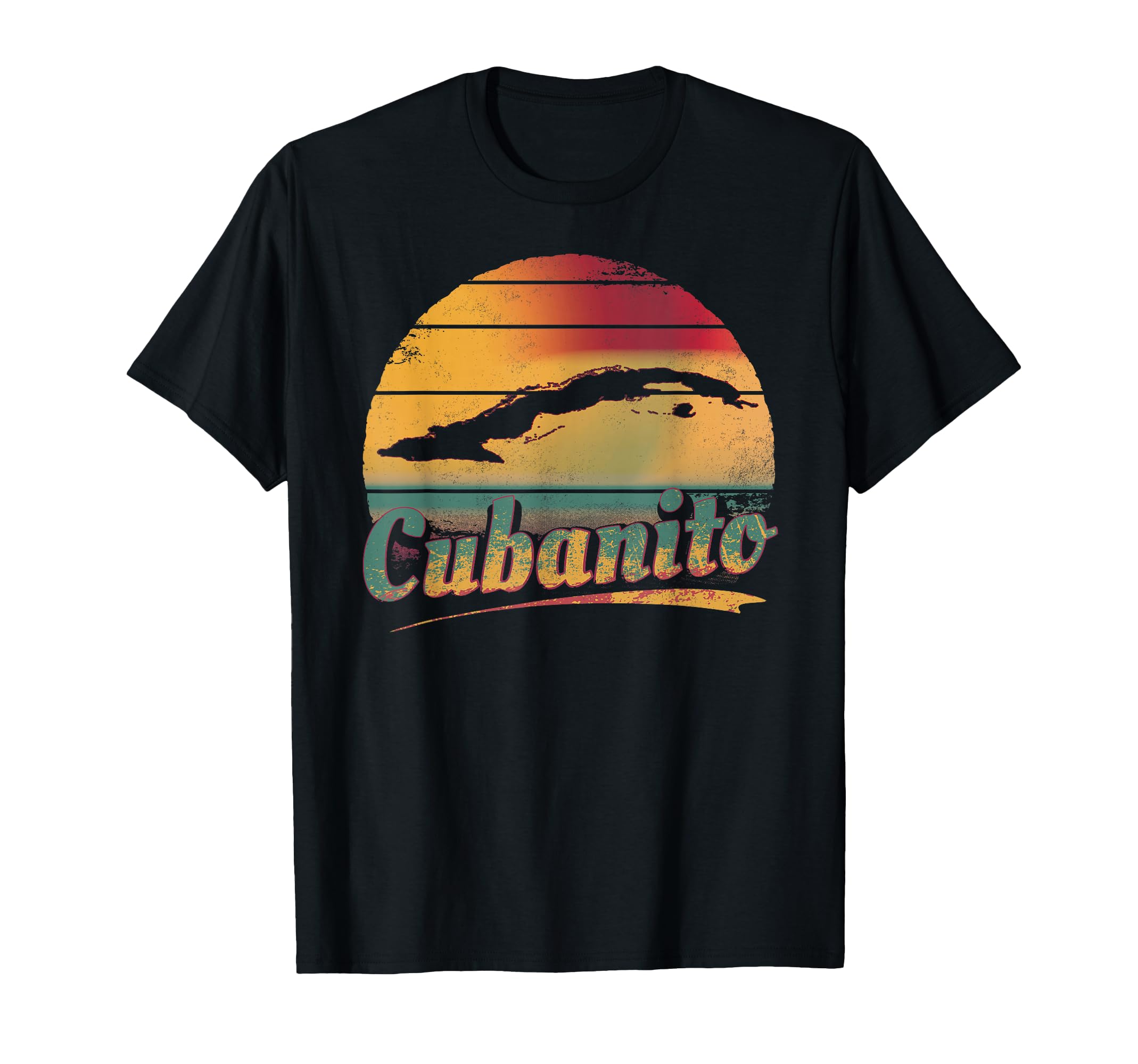 Cubanito キューバアイランドシャツ キューバマップ レトロ Tシャツ